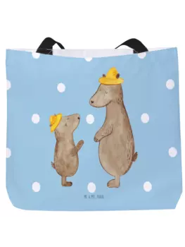 Шоппер Mr. & Mrs. Panda, цвет blau pastell