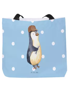 Шоппер Mr. & Mrs. Panda, цвет blau pastell