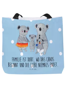Шоппер Mr. & Mrs. Panda, цвет blau pastell