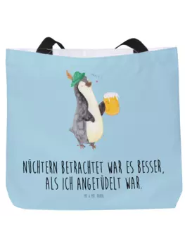 Шоппер Mr. & Mrs. Panda, цвет eisblau