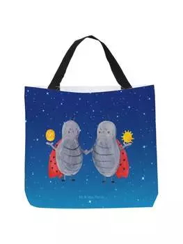 Шоппер Mr. & Mrs. Panda, цвет sternenhimmel blau