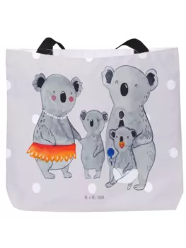 Шоппер Mr. & Mrs. Panda, серый пастельный