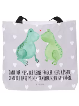 Шоппер Mr. & Mrs. Panda, серый пастельный