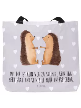 Шоппер Mr. & Mrs. Panda, серый пастельный