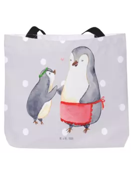 Шоппер Mr. & Mrs. Panda, серый пастельный