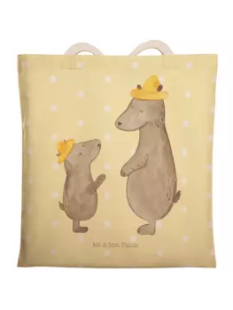 Шоппер Mr. & Mrs. Panda, желтый пастельный