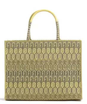 Шоппер Opportunity L хлопок, полиэстер Furla, желтый
