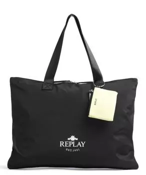 Шоппер полиэстер Replay, черный