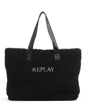 Шоппер полиэстер Replay, черный