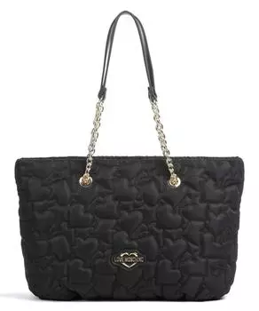 Шоппер Puffy Heart из полиэстера Love Moschino, черный