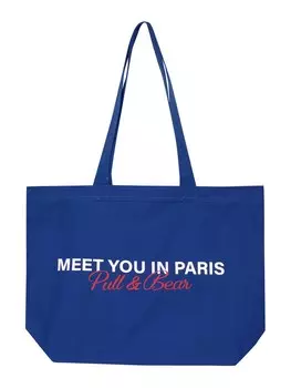 Шоппер Pull&Bear Shopper, цвет Ultramarine blue
