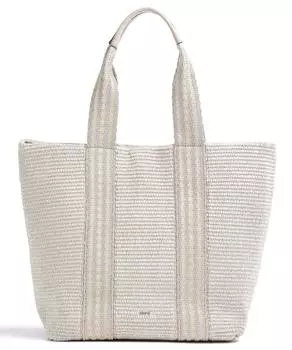 Шоппер Raffia Kaia из синтетического волокна Abro, белый