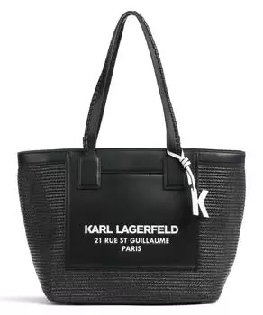 Шоппер Raffia LG полипропилен Karl Lagerfeld, черный