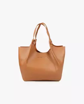 Шоппер с эффектом кожи Lola Casademunt, коричневый