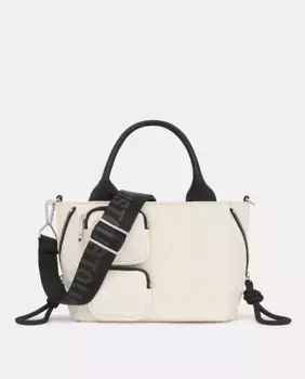 Шоппер S Вместительный на молнии Tous, бежевый