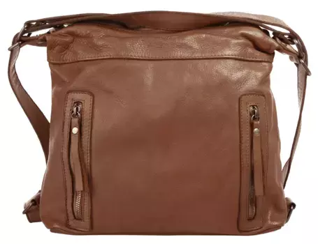 Шоппер Samantha Look, натуральная кожа, производство Италия, цвет Cognac