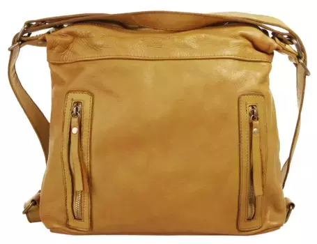 Шоппер Samantha Look, натуральная кожа, производство Италия, желтый