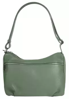 Шоппер Samantha Look, натуральная кожа, производство Италия, зеленый