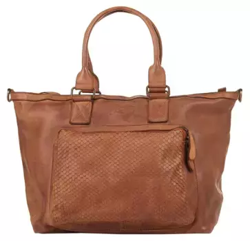 Шоппер Samantha Look, натуральная кожа, производство Италия, коричневый