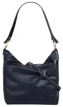 Шоппер Samantha Look, натуральная кожа, производство Италия, синий