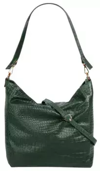 Шоппер Samantha Look, натуральная кожа, производство Италия, зеленый