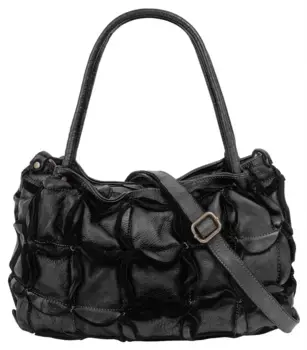 Шоппер Samantha Look, натуральная кожа, производство Италия, черный