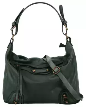 Шоппер Samantha Look, натуральная кожа, производство Италия, зеленый