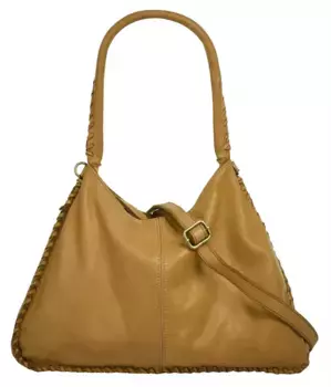Шоппер Samantha Look, натуральная кожа, производство Италия, желтый