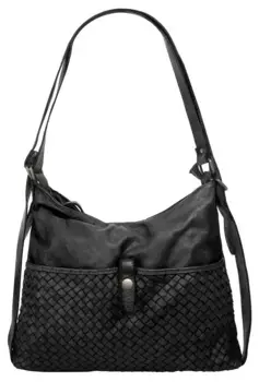 Шоппер Samantha Look, натуральная кожа, производство Италия, черный