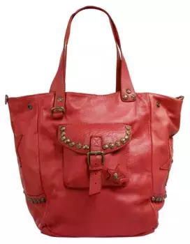 Шоппер Samantha Look, натуральная кожа, производство Италия, красный