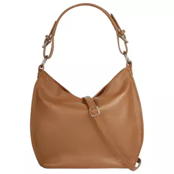 Шоппер Samantha Look, натуральная кожа, производство Италия, цвет Cognac