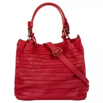 Шоппер Samantha Look, натуральная кожа, производство Италия, красный