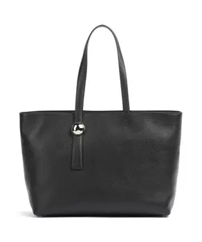 Шоппер sfera l из зерненой кожи. Furla, черный