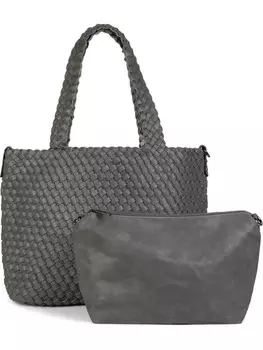 Шоппер styleBREAKER, цвет dunkelgrau/silber