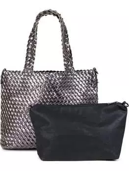 Шоппер styleBREAKER, цвет platin/schwarz