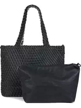 Шоппер styleBREAKER, цвет schwarz/silber