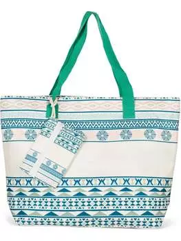 Шоппер styleBREAKER, цвет smaragdgrn/creme