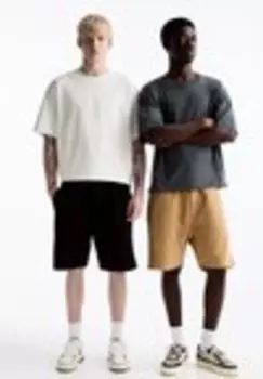 Шорты 2 PACK JOGGER BERMUDA Pull&Bear, песочный