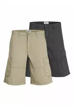 Шорты 2Er-Pack Loose Fit Jack & Jones, бежевый