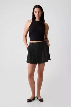 Шорты 365 с завышенной талией Gap, черный
