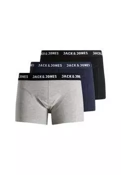 Шорты 3 пары трусов из жакантония Jack & Jones, мультиколор