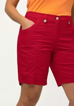 Шорты 4 POCHES Ulla Popken, красный