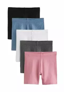 Шорты 5 PACK Next, цвет black pink blue white grey