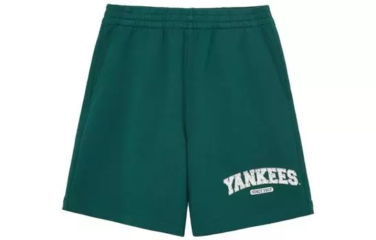 Шорты-5 шт. с логотипом Varsity, повседневные шорты унисекс, NY MLB, темно-зеленый