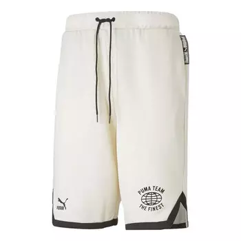 Шорты 8 pt logo team shorts 'white' Puma, белый
