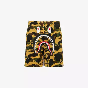 Шорты A Bathing Ape с принтом, желтый