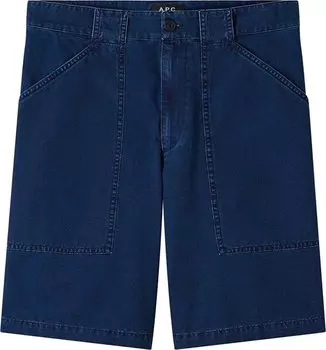 Шорты A.P.C. Melbourne Short Washed Indigo, синий
