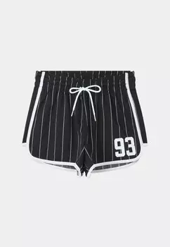 Шорты A RIGHE E STAMPA Terranova, черный