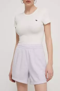 Шорты Abercrombie & Fitch, фиолетовый