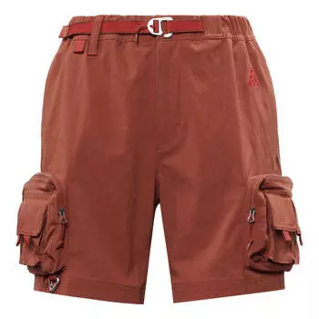 Шорты acg embroidered logo lacing waterproof multiple pockets shorts red Nike, красный